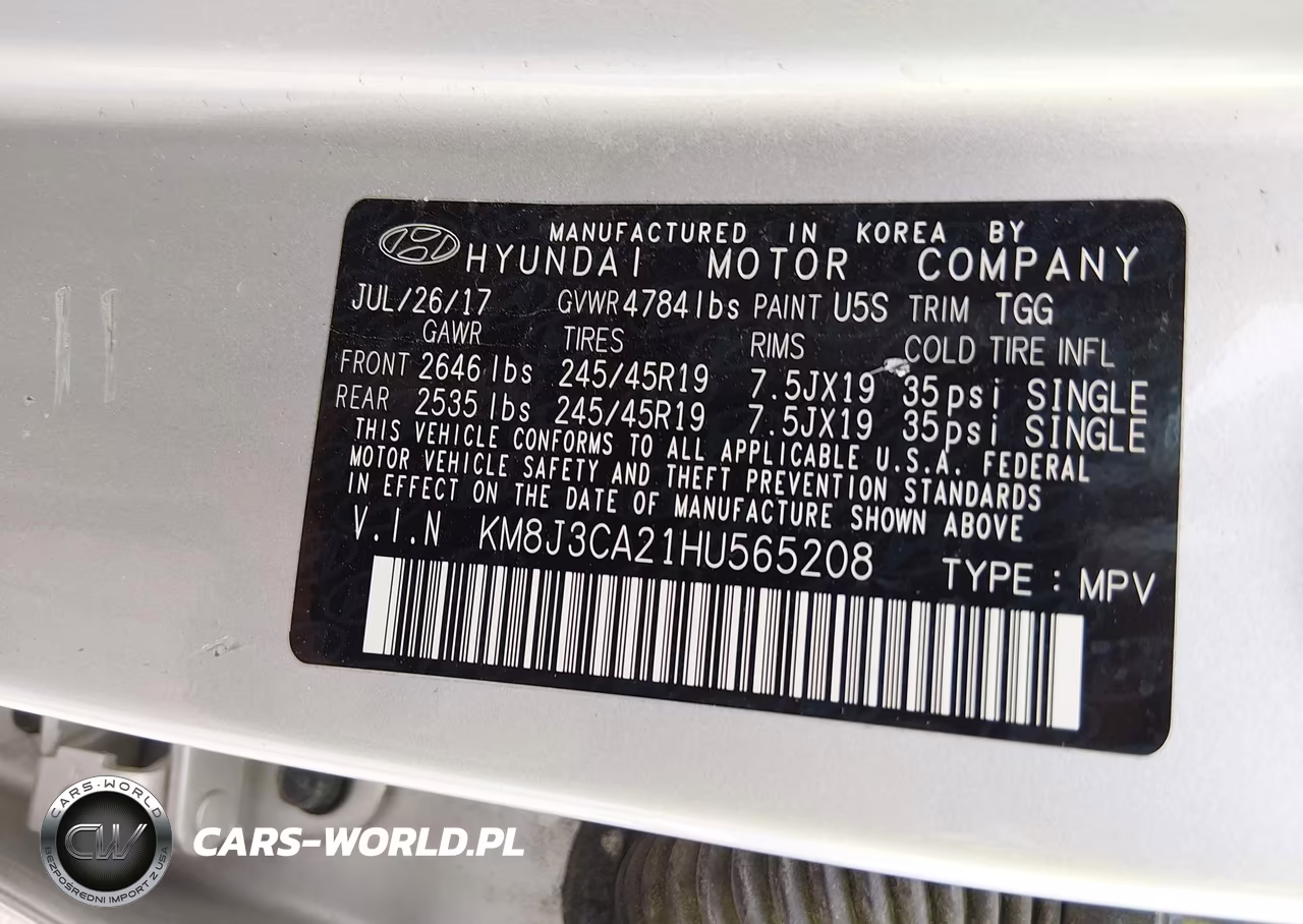 2017 Hyundai Tucson Value VIN:KM8J3CA21HU565208 - 9