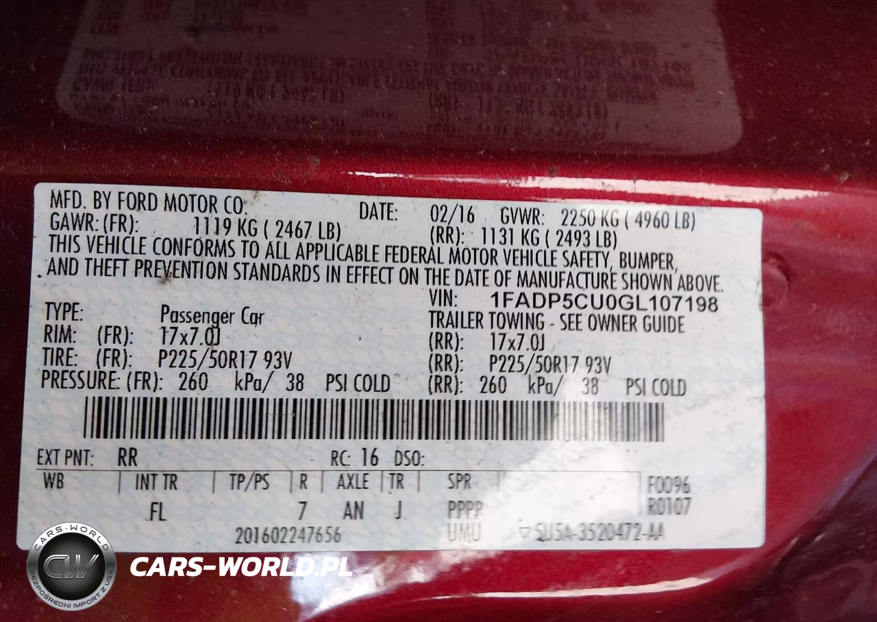 2016 Ford C-Max Energi Sel VIN:1FADP5CU0GL107198 - 9