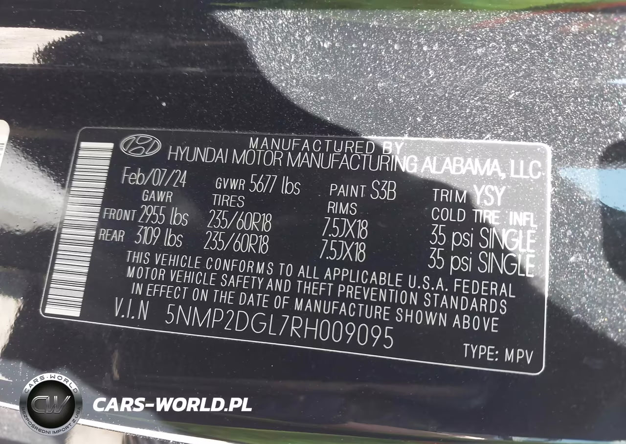 2024 Hyundai Santa Fe Sel VIN:5NMP2DGL7RH009095 - 9