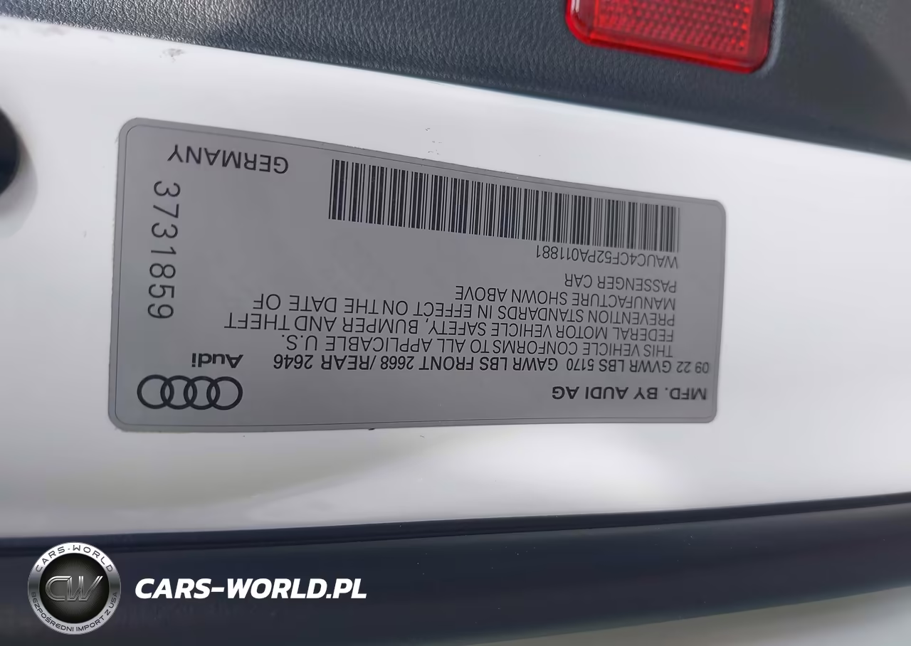 2023 Audi S5 Sportback Premium Plus Tfsi Quattro Tiptronic VIN:WAUC4CF52PA011881 - 9