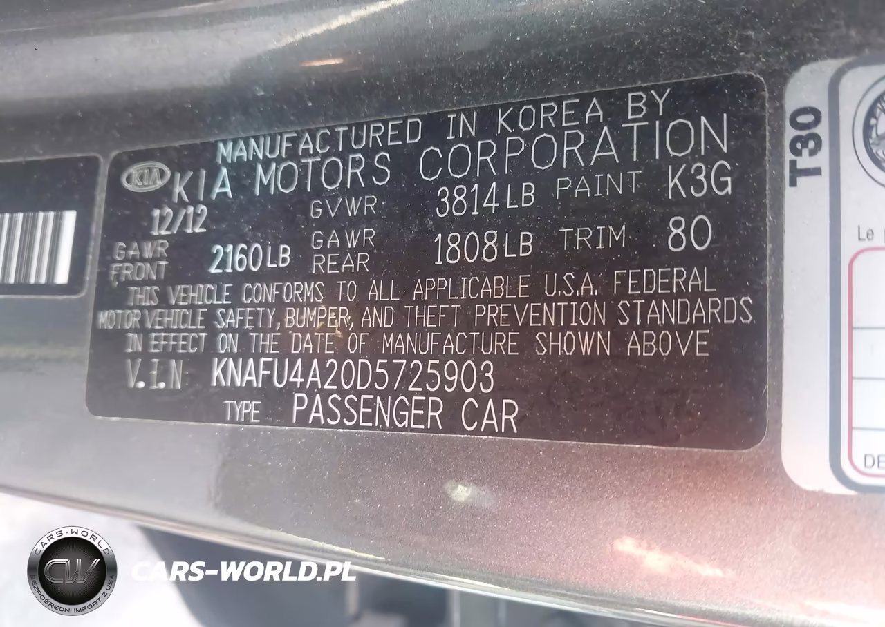 2013 Kia Forte Ex VIN:KNAFU4A20D5725903 - 9