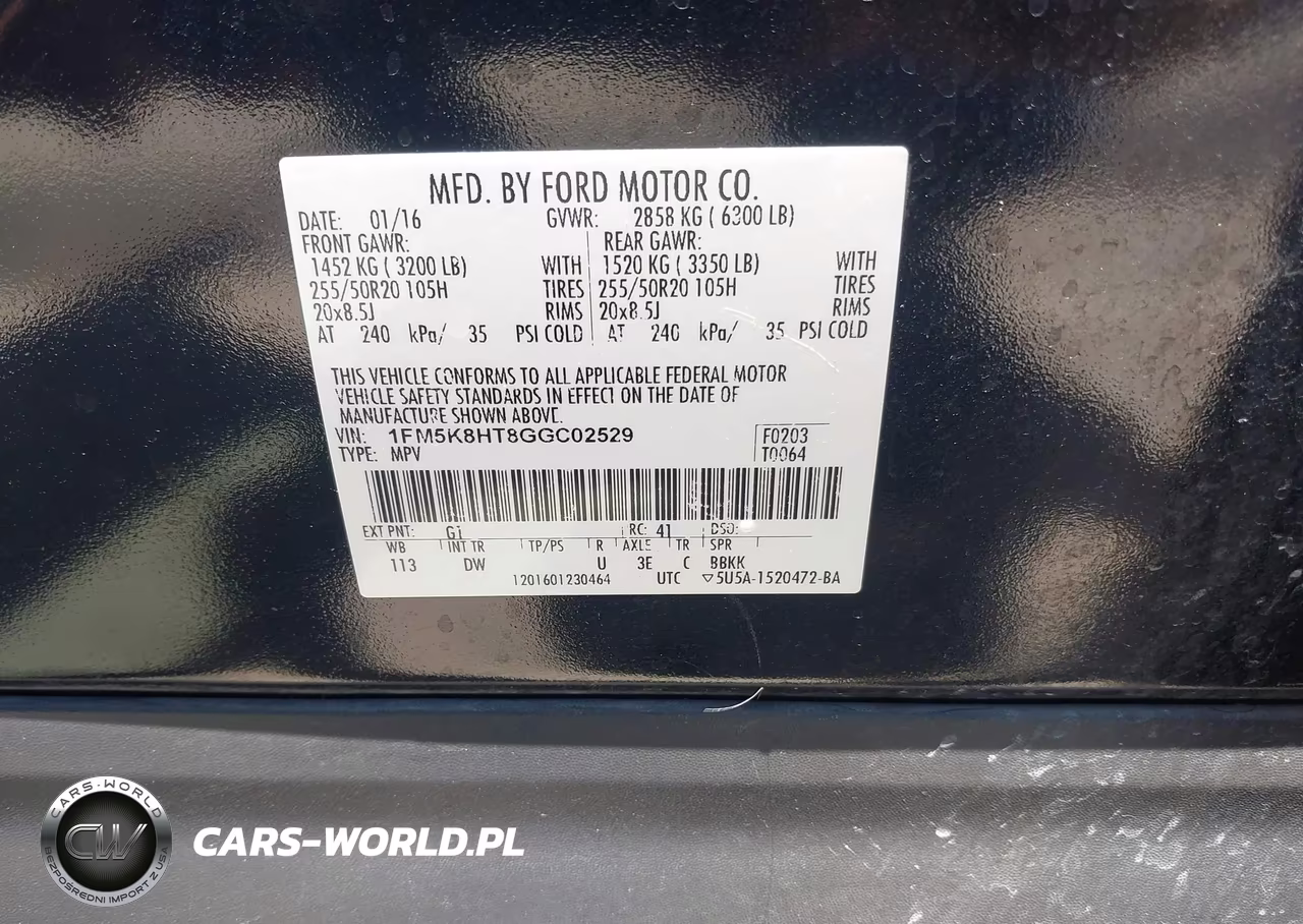 2016 Ford Explorer Platinum VIN:1FM5K8HT8GGC02529 - 9