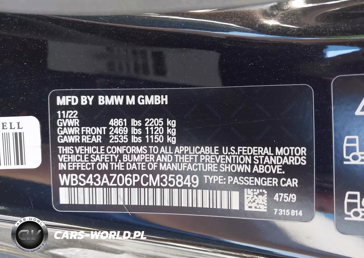 2023 BMW M4 Competition xDrive VIN:WBS43AZ06PCM35849 - 9