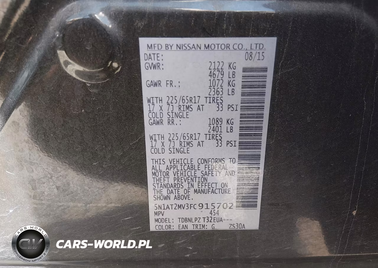 2015 Nissan Rogue S VIN:5N1AT2MV3FC915702 - 9