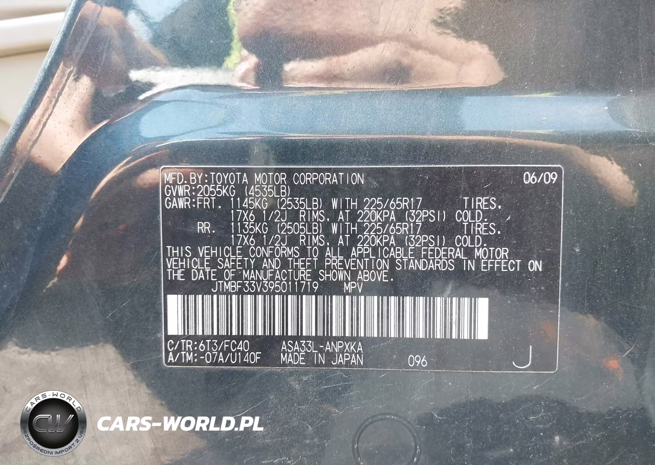 2009 Toyota Rav4 VIN:JTMBF33V395011719 - 9