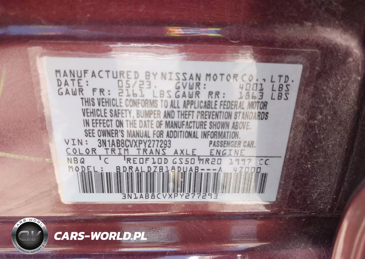 2023 Nissan Sentra Sv Xtronic Cvt VIN:3N1AB8CVXPY277293 - 9