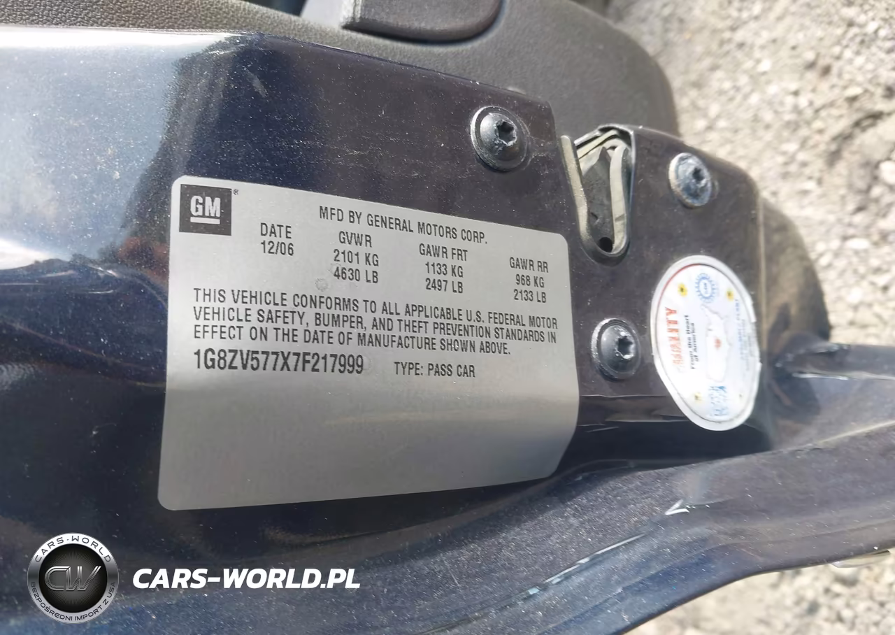 2007 Saturn Aura Xr VIN:1G8ZV577X7F217999 - 9