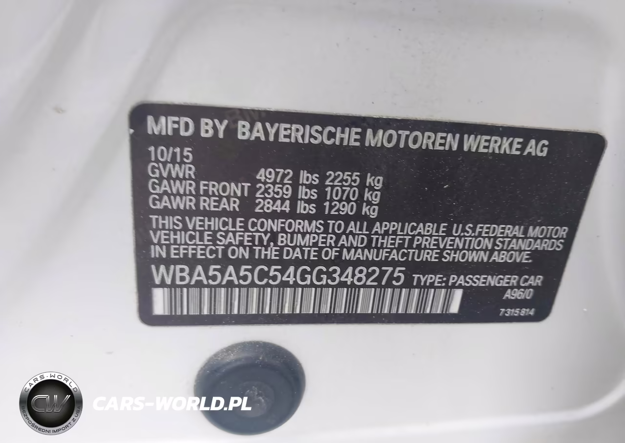 2016 BMW 528I VIN:WBA5A5C54GG348275 - 9
