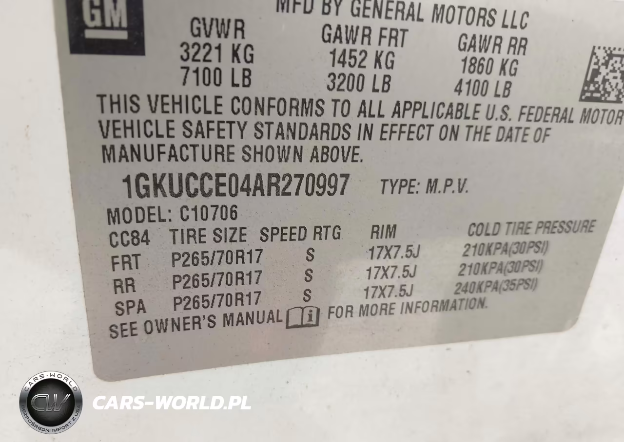2010 GMC Yukon Slt VIN:1GKUCCE04AR270997 - 9