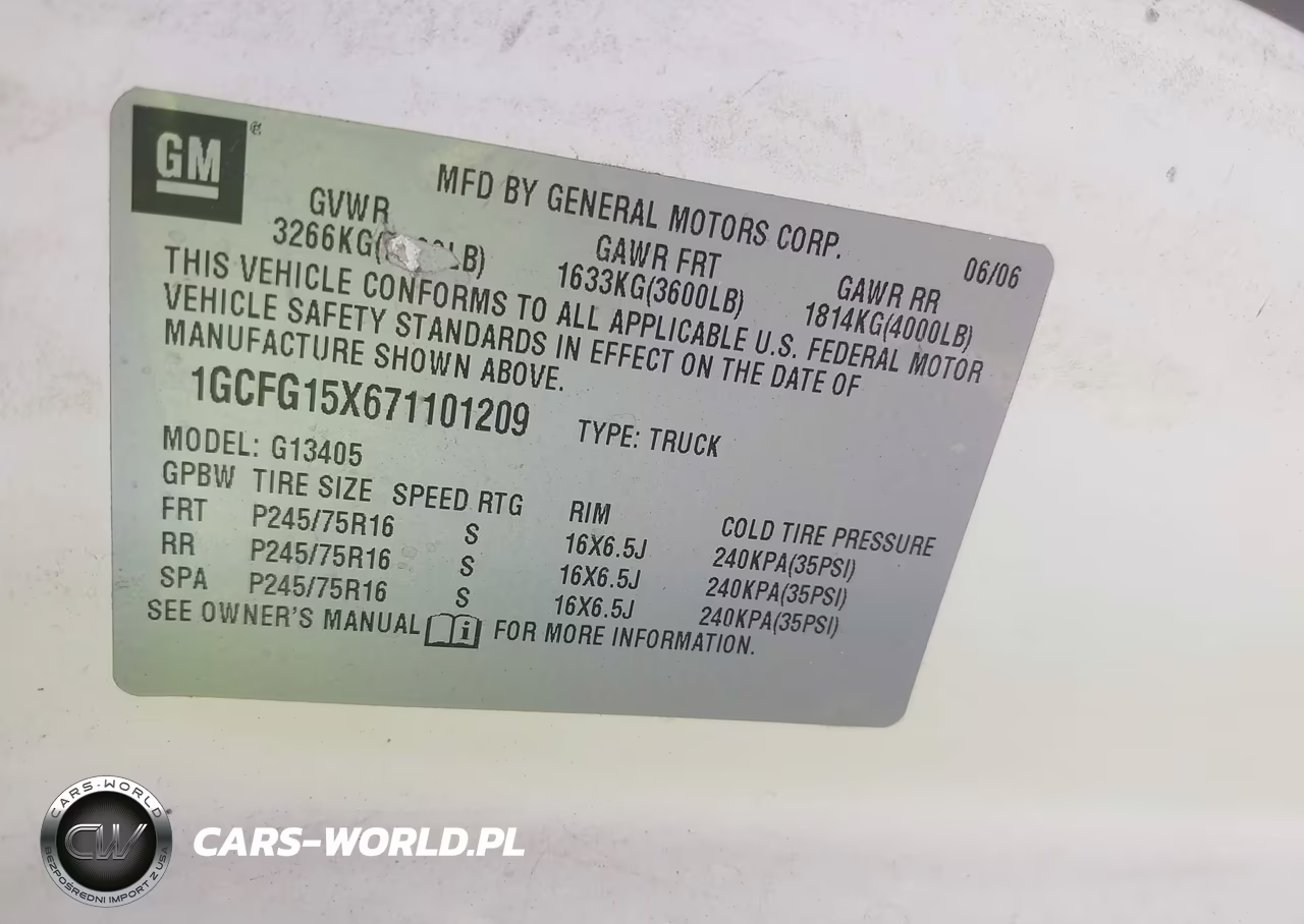 2007 Chevrolet Express Work Van VIN:1GCFG15X671101209 - 9