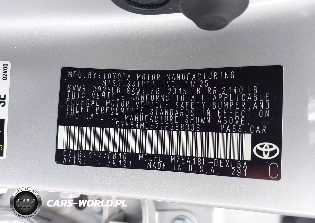 2026 Toyota Corolla Le VIN:5YFB4MDE2TP388336 - 9