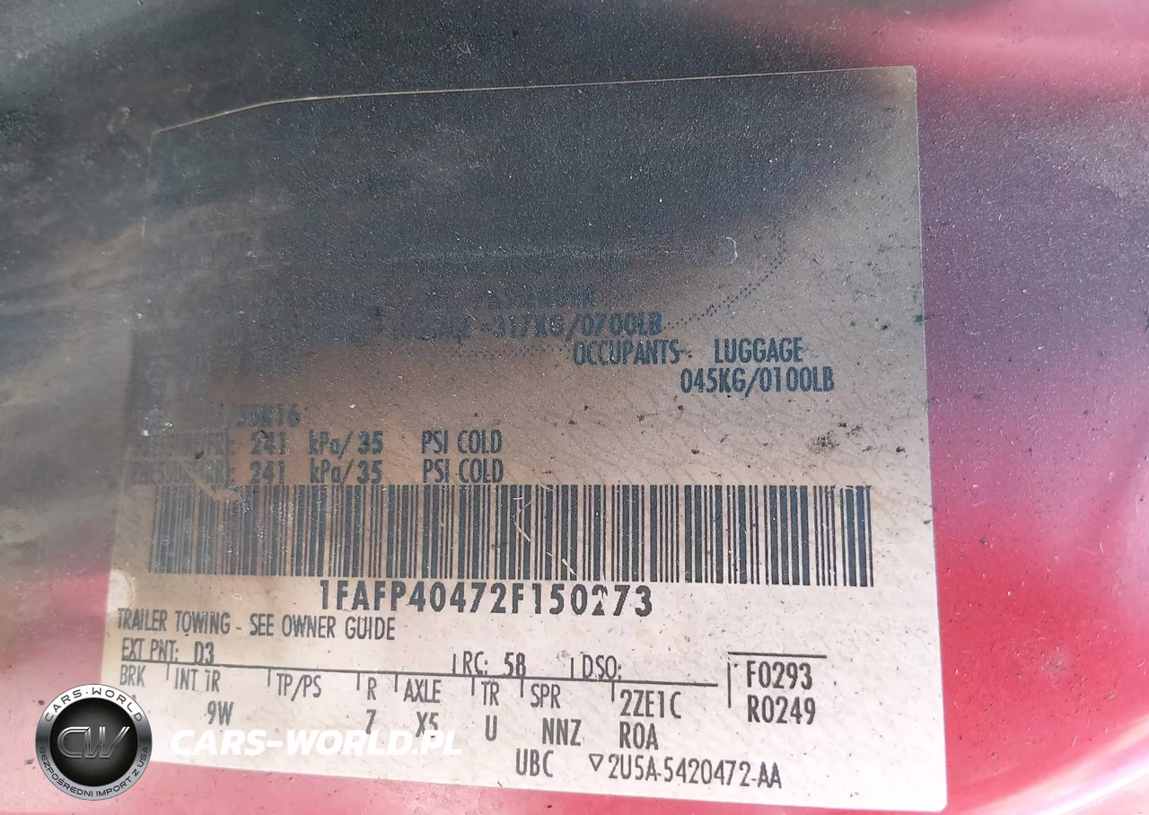 2002 Ford Mustang VIN:1FAFP40472F150273 - 9