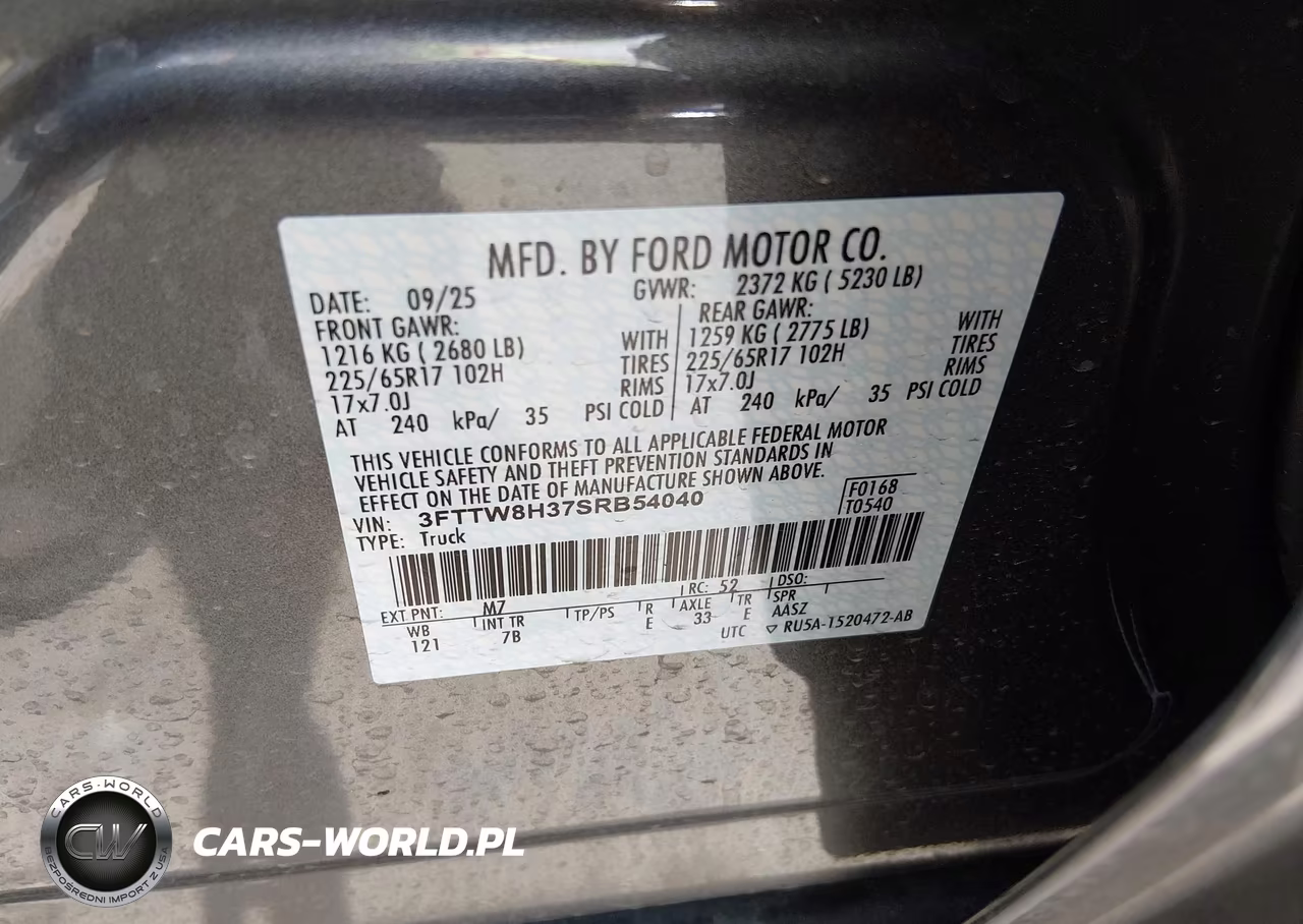 2025 Ford Maverick Xlt VIN:3FTTW8H37SRB54040 - 9