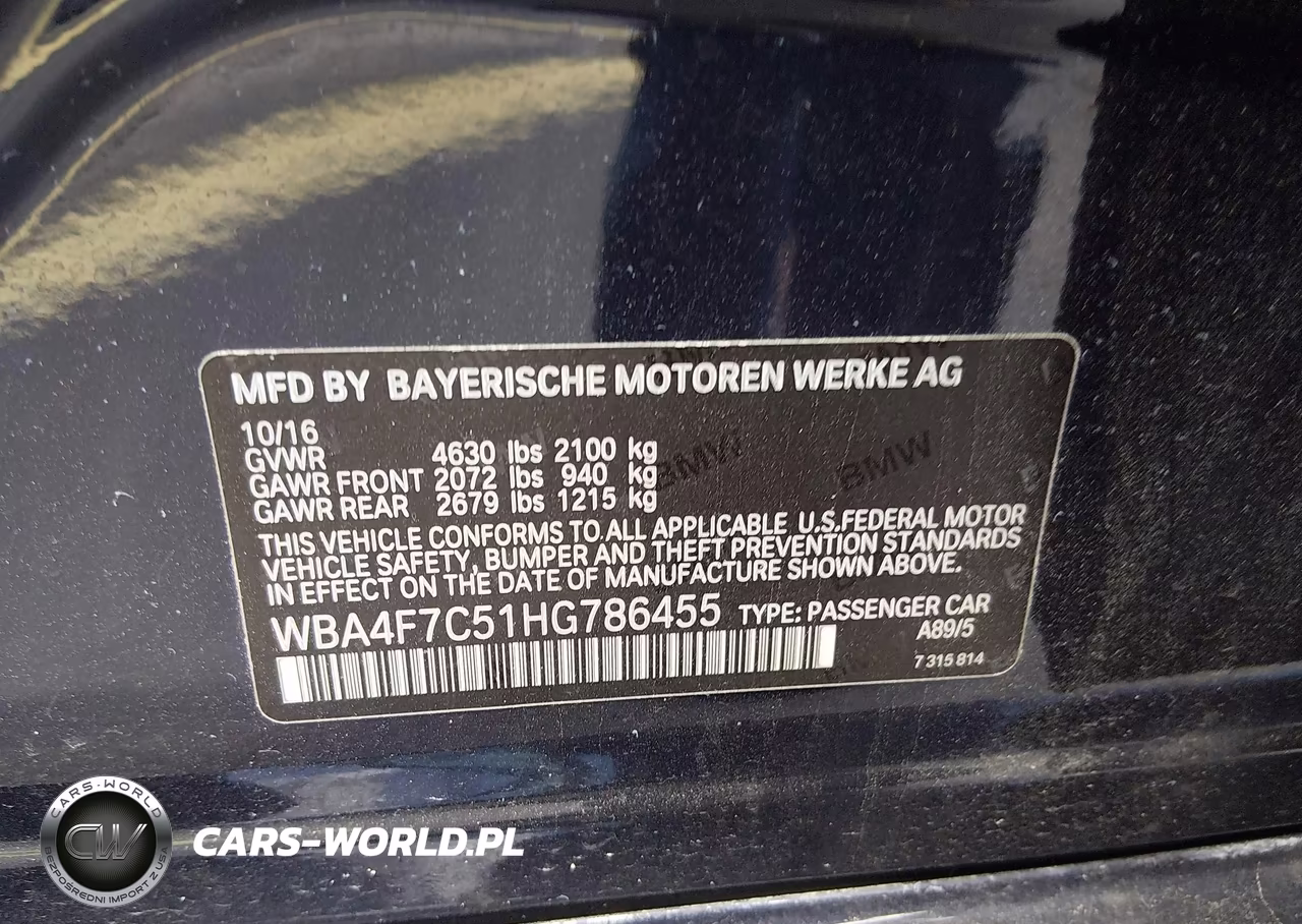 2017 BMW 430I Gran Coupe VIN:WBA4F7C51HG786455 - 9