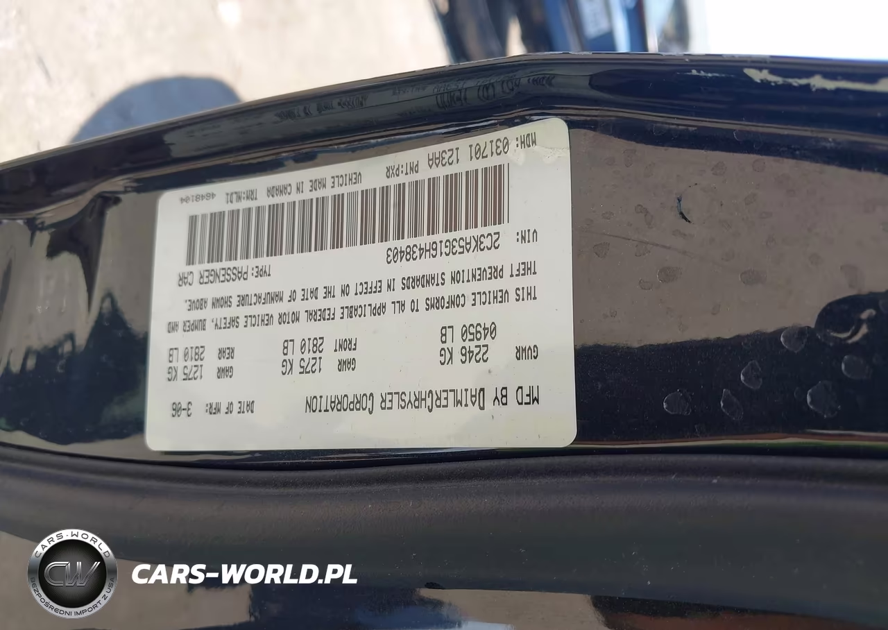 2006 Chrysler 300 Touring VIN:2C3KA53G16H438403 - 9