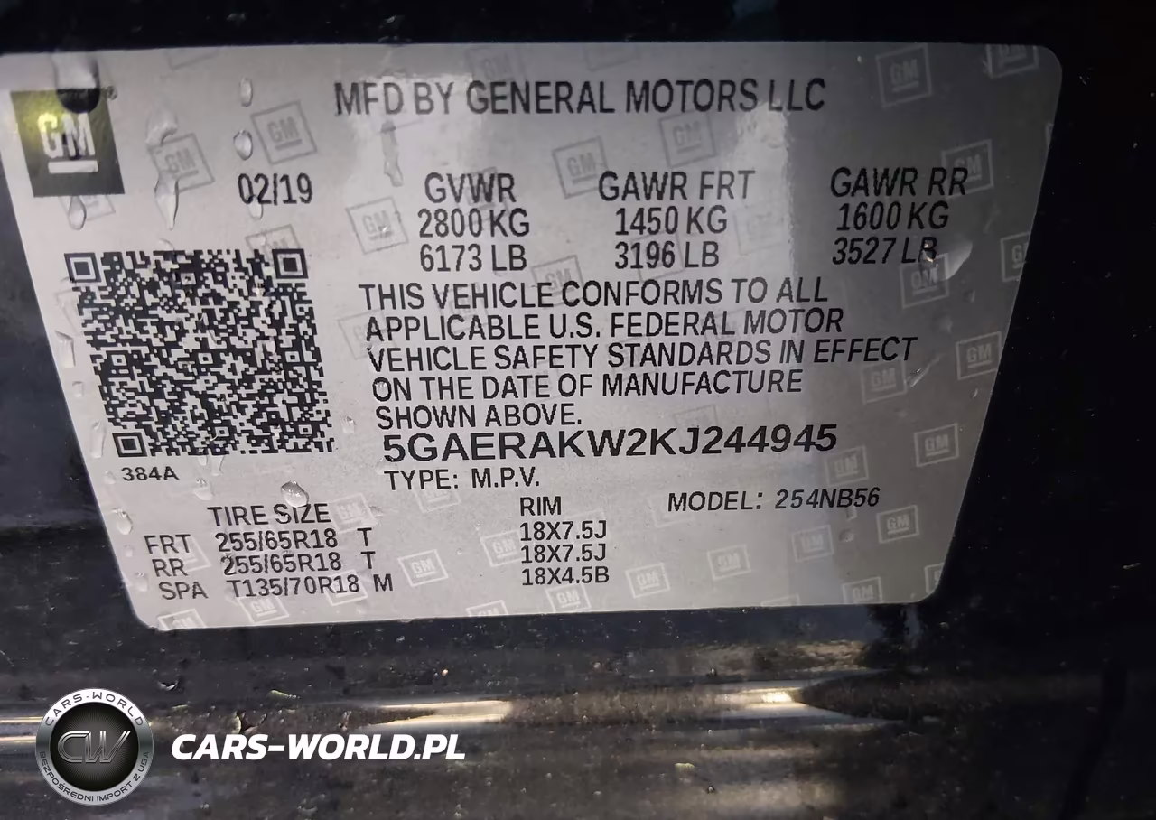 2019 Buick Enclave Fwd Preferred VIN:5GAERAKW2KJ244945 - 9