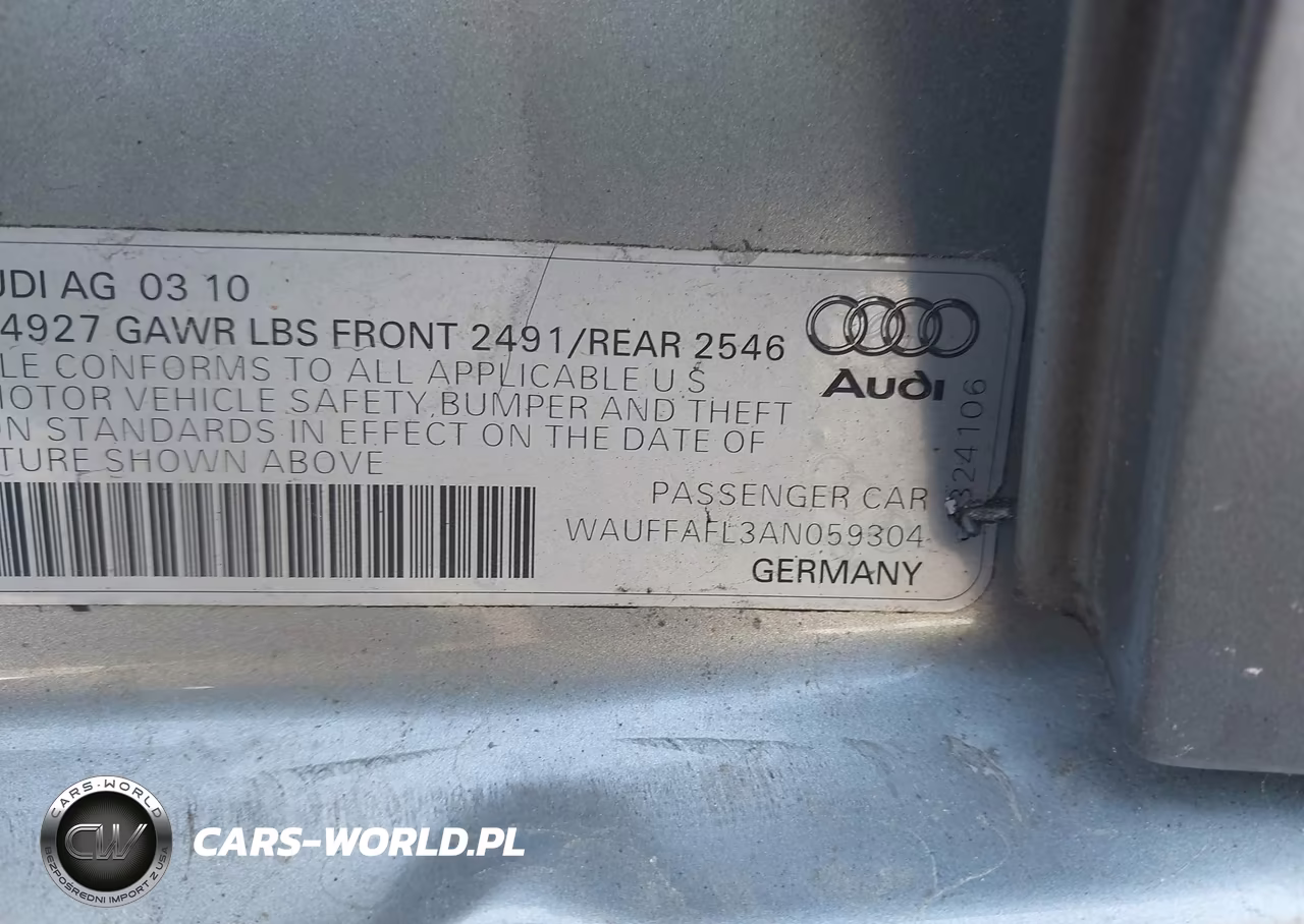 2010 Audi A4 2.0T Premium VIN:WAUFFAFL3AN059304 - 9