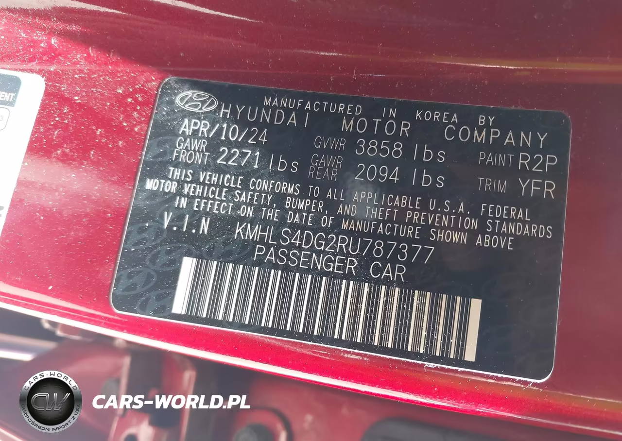2024 Hyundai Elantra Sel VIN:KMHLS4DG2RU787377 - 9