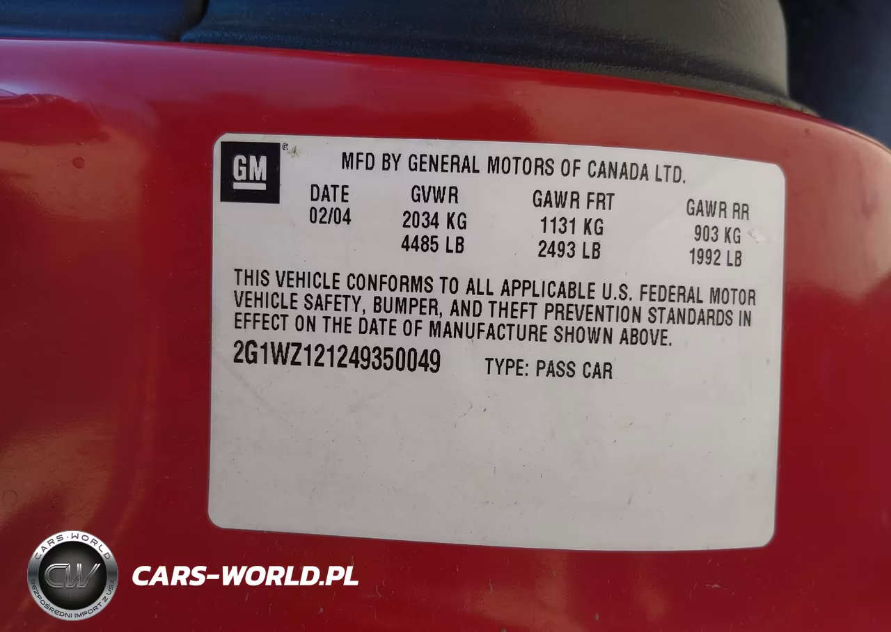 2004 Chevrolet Monte Carlo Supercharged Ss VIN:2G1WZ121249350049 - 9