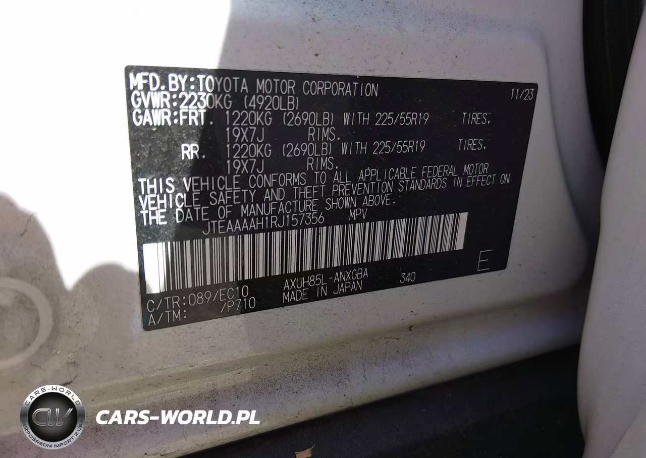 2024 Toyota Venza Xle VIN:JTEAAAAH1RJ157356 - 9