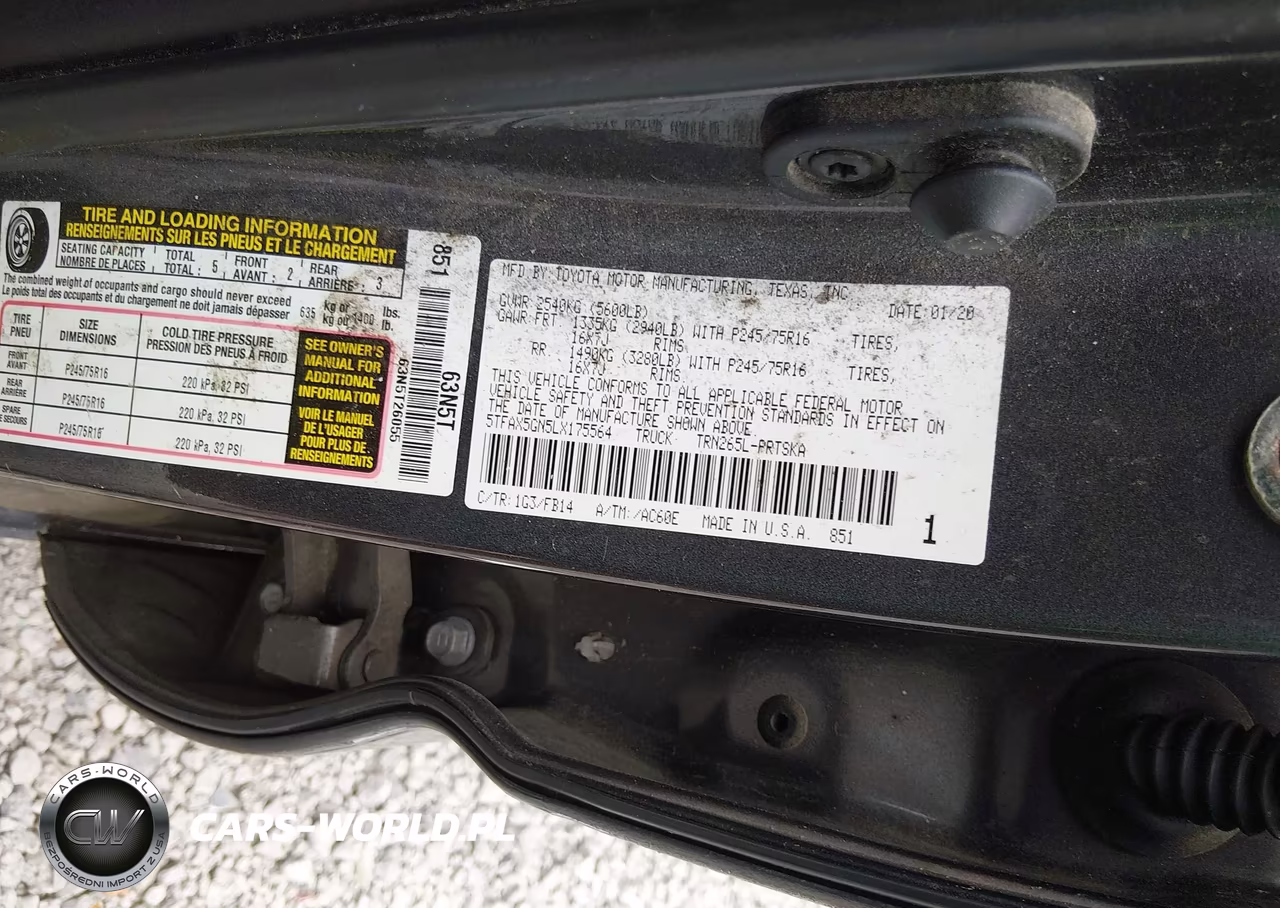 2020 Toyota Tacoma Sr VIN:5TFAX5GN5LX175564 - 9