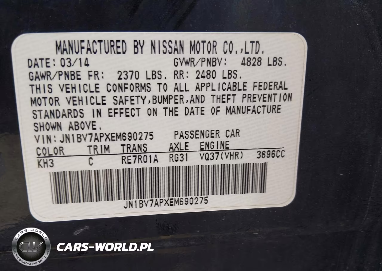 2014 Infiniti Q50 Premium VIN:JN1BV7APXEM690275 - 9