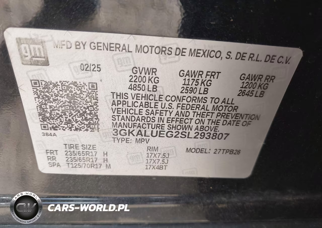 2025 GMC Terrain Awd Elevation VIN:3GKALUEG2SL293807 - 9