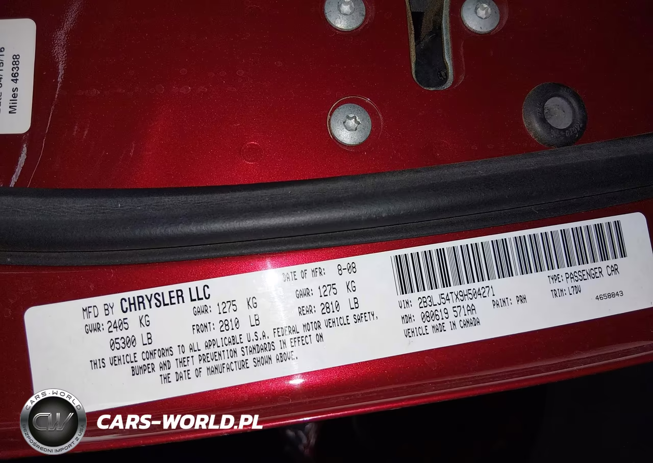 2009 Dodge Challenger R-T VIN:2B3LJ54TX9H504271 - 9