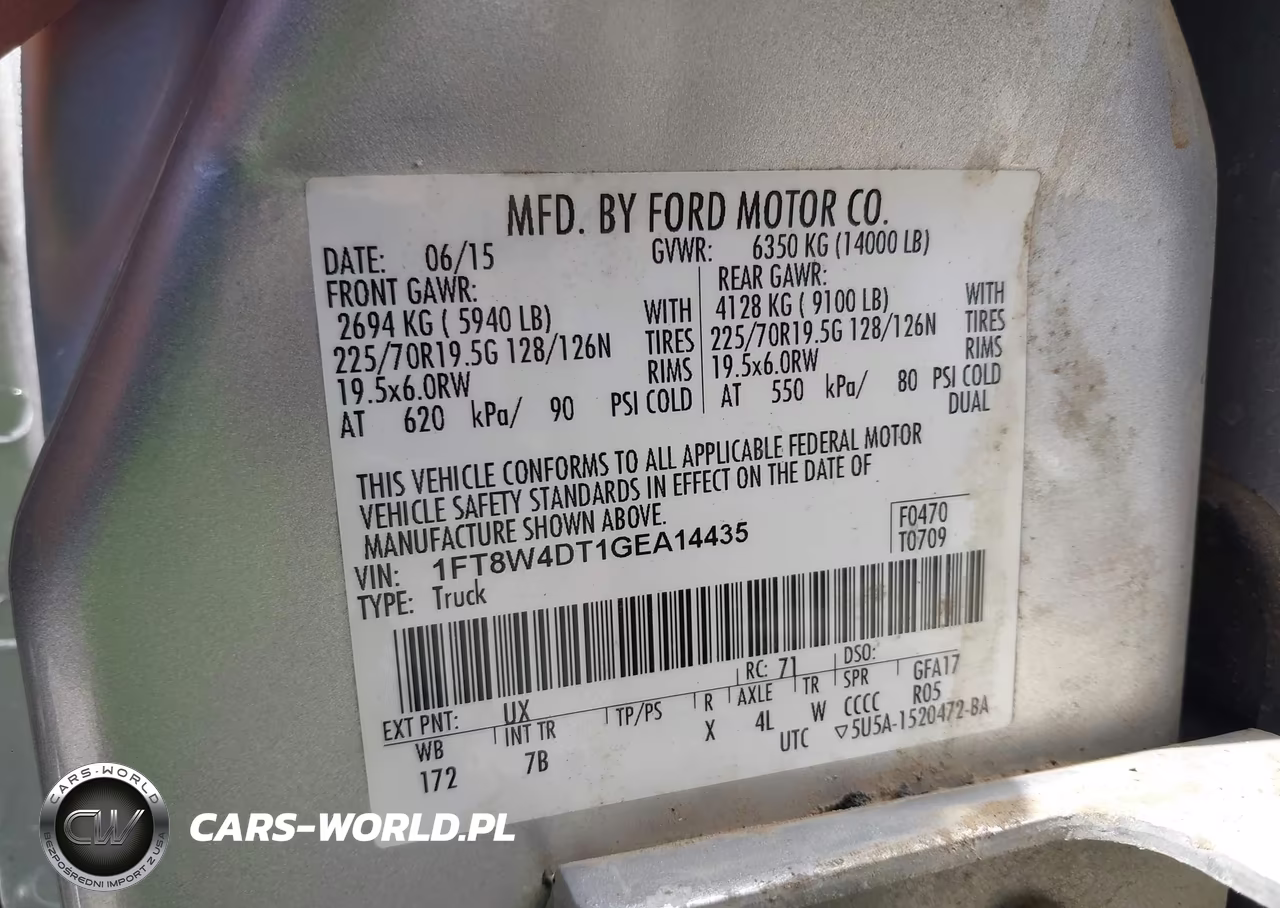 2016 Ford F-450 Lariat VIN:1FT8W4DT1GEA14435 - 9