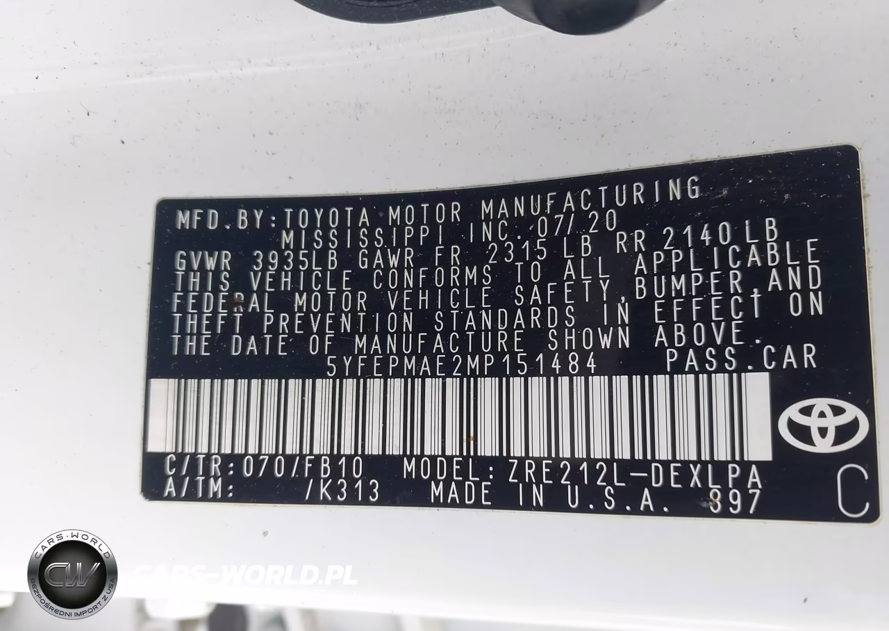 2021 Toyota Corolla Le VIN:5YFEPMAE2MP151484 - 9