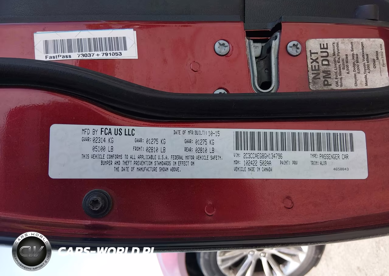 2016 Chrysler 300C VIN:2C3CCAEG8GH134796 - 9