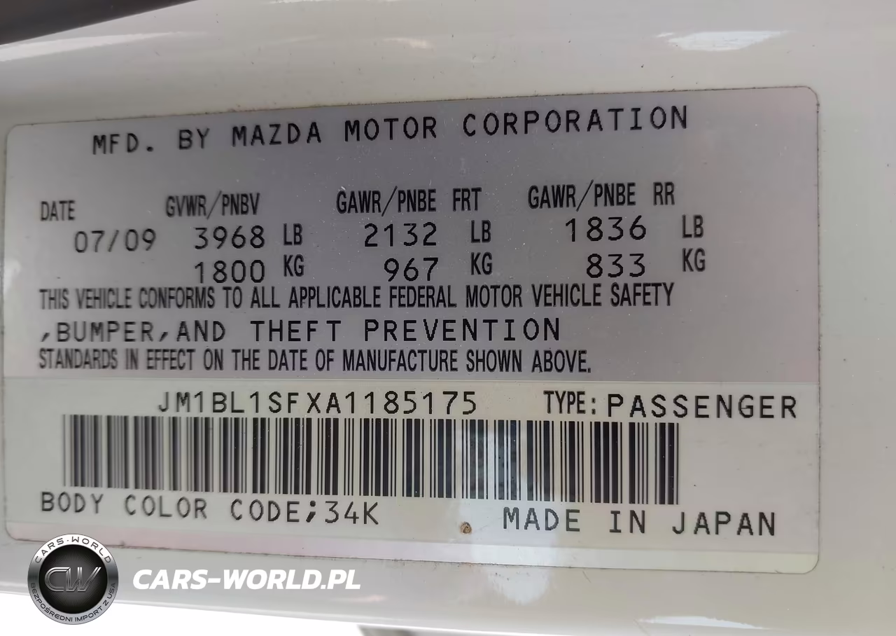 2010 Mazda Mazda3 I Sport VIN:JM1BL1SFXA1185175 - 9