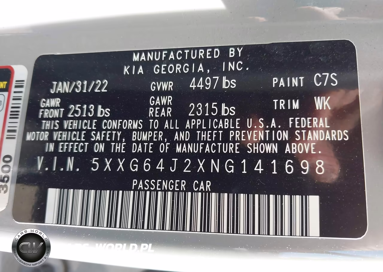 2022 Kia K5 Gt-Line VIN:5XXG64J2XNG141698 - 9