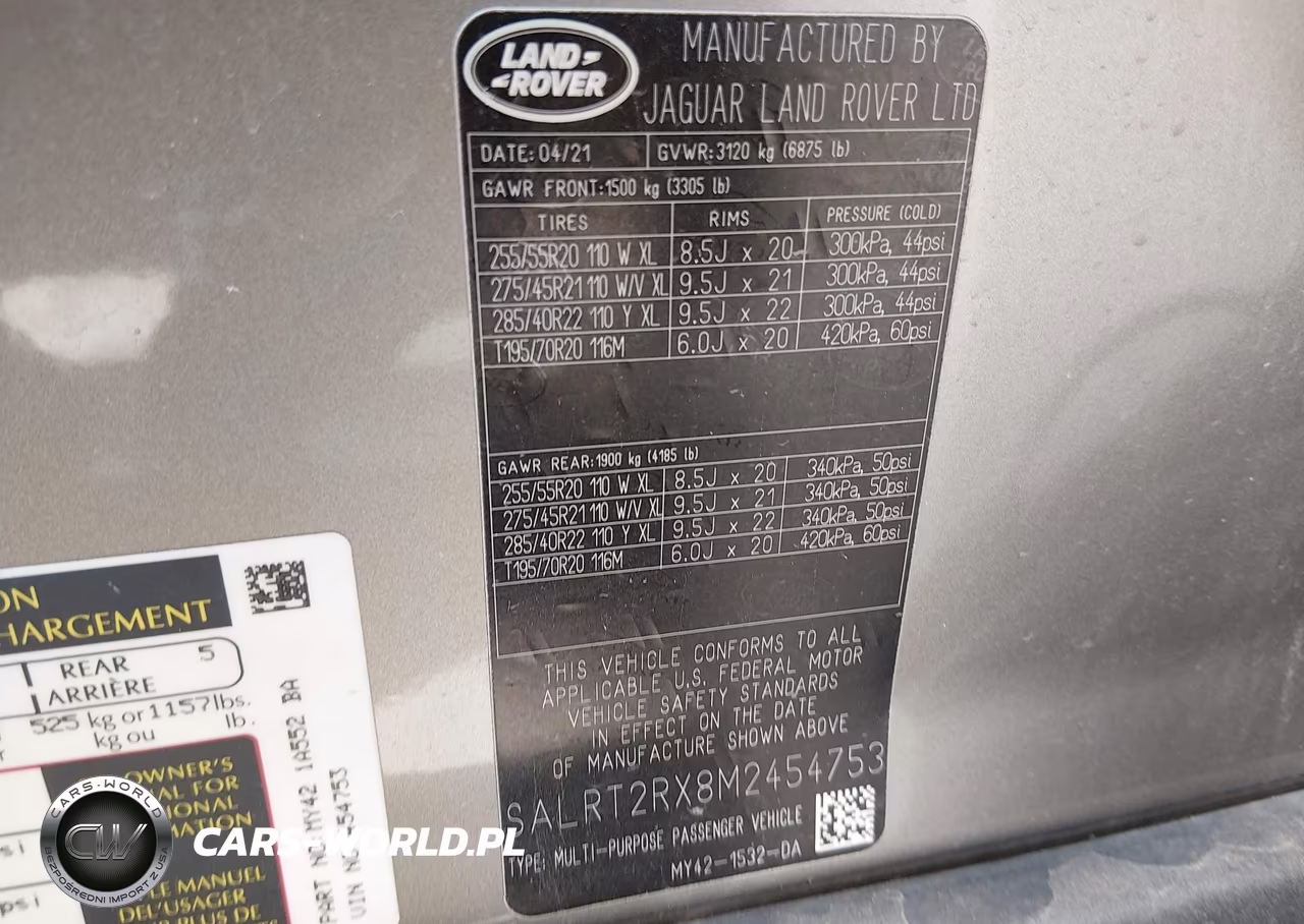 2021 Land Rover Discovery P300 S R-Dynamic VIN:SALRT2RX8M2454753 - 9