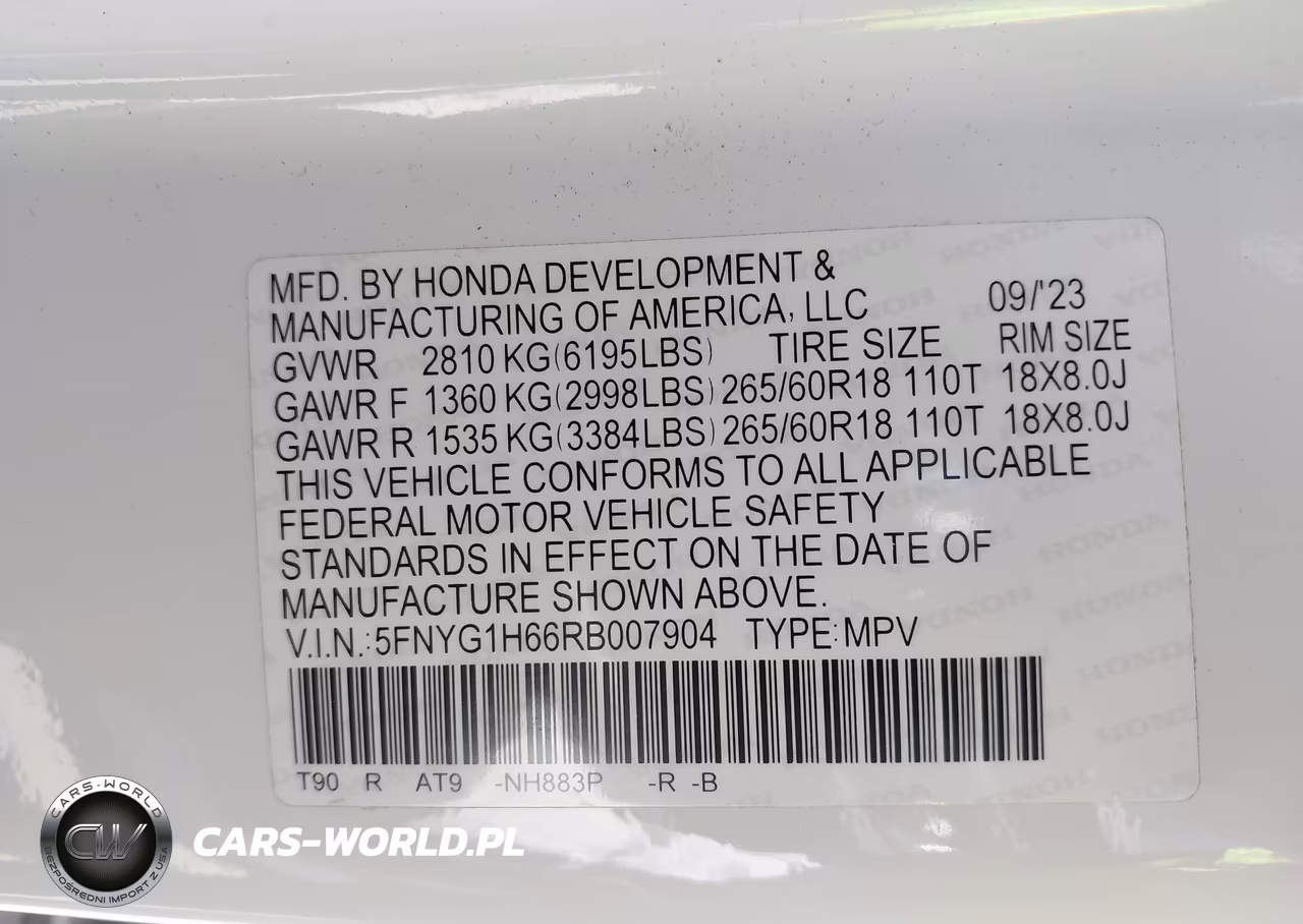 2024 Honda Pilot Trailsport VIN:5FNYG1H66RB007904 - 9