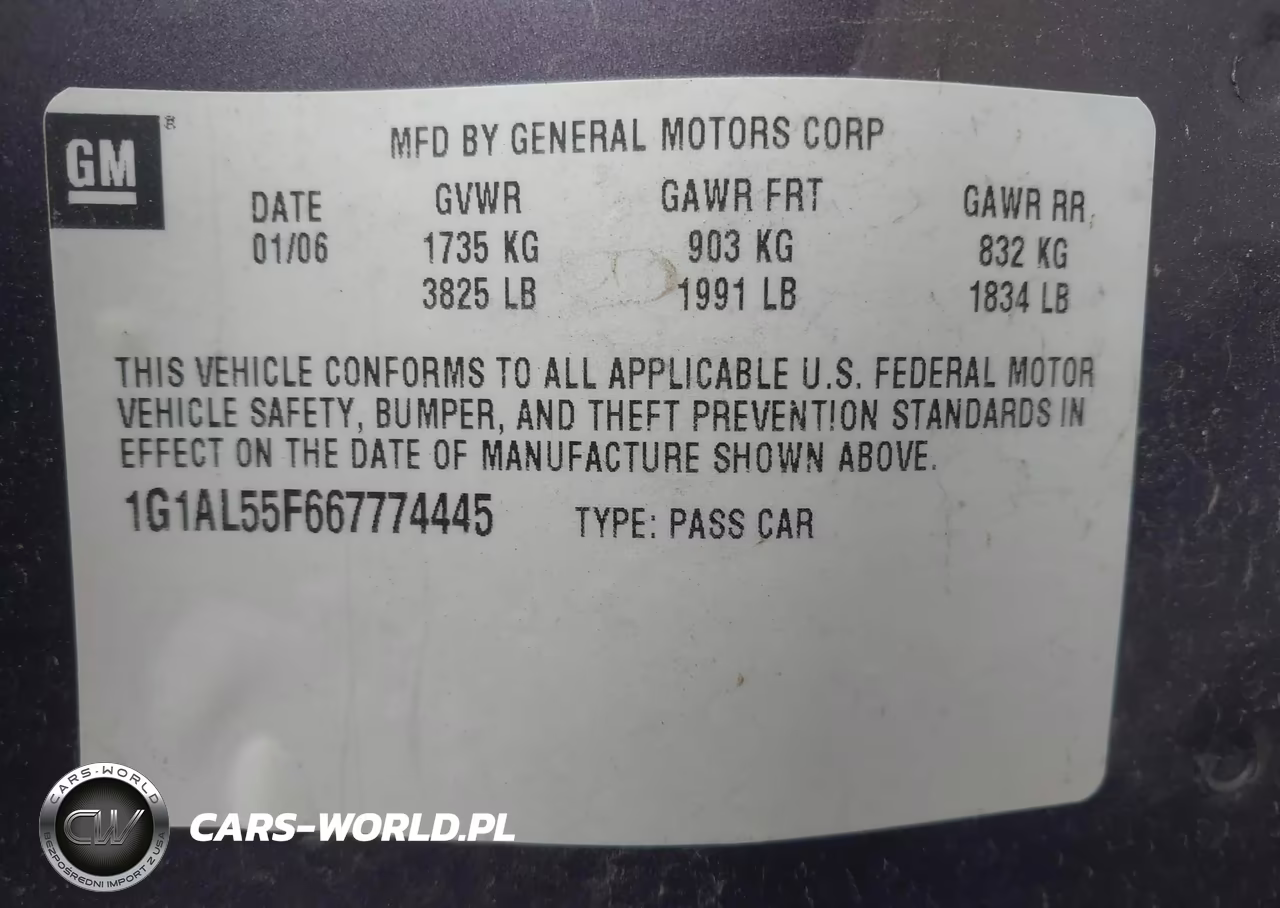 2006 Chevrolet Cobalt Lt VIN:1G1AL55F667774445 - 9