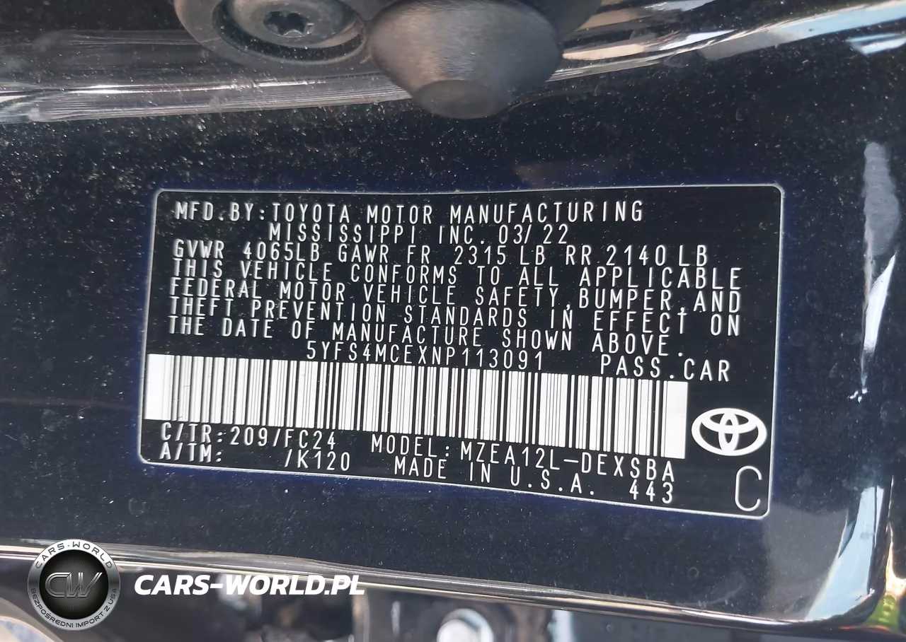2022 Toyota Corolla Se Apex Edition VIN:5YFS4MCEXNP113091 - 9