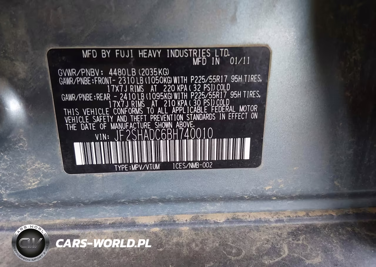 2011 Subaru Forester 2.5X Premium VIN:JF2SHADC6BH740010 - 9