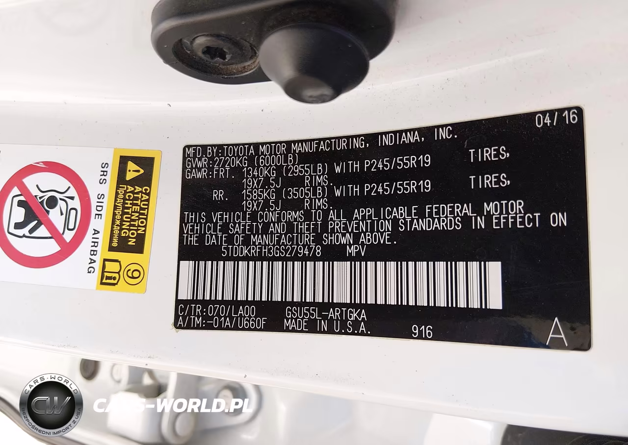 2016 Toyota Highlander Limited V6 VIN:5TDDKRFH3GS279478 - 9