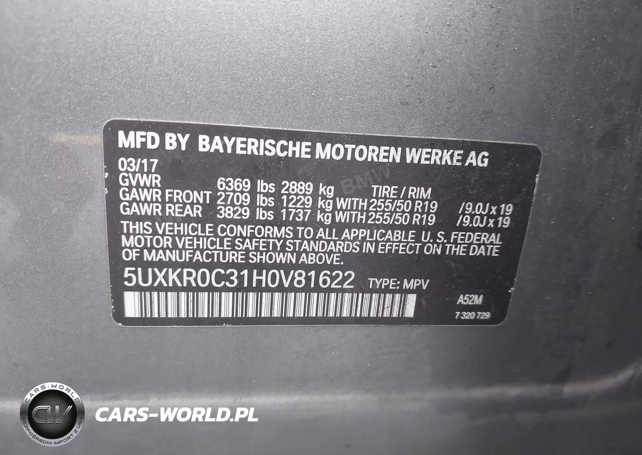 2017 BMW X5 xDrive35I VIN:5UXKR0C31H0V81622 - 9