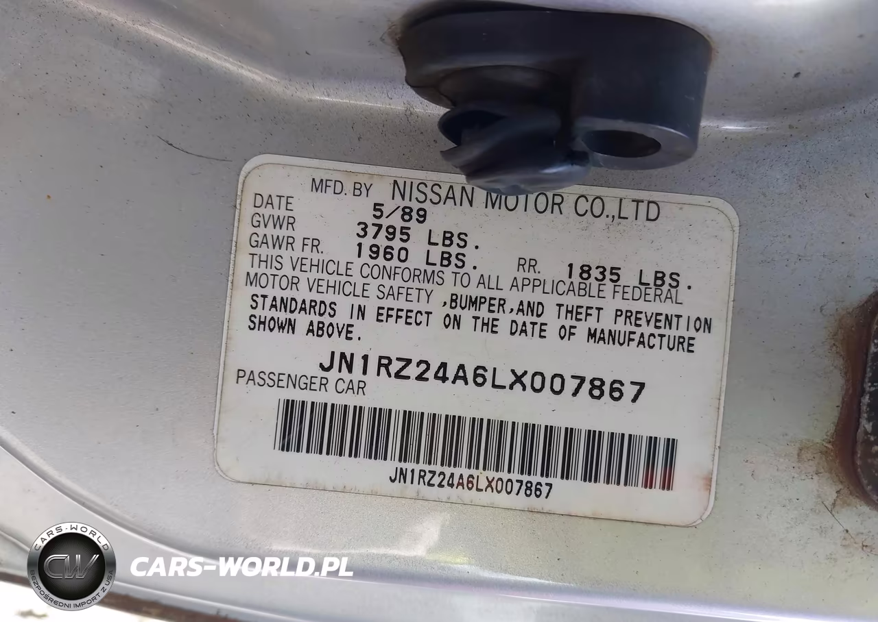 1990 Nissan 300Zx VIN:JN1RZ24A6LX007867 - 9