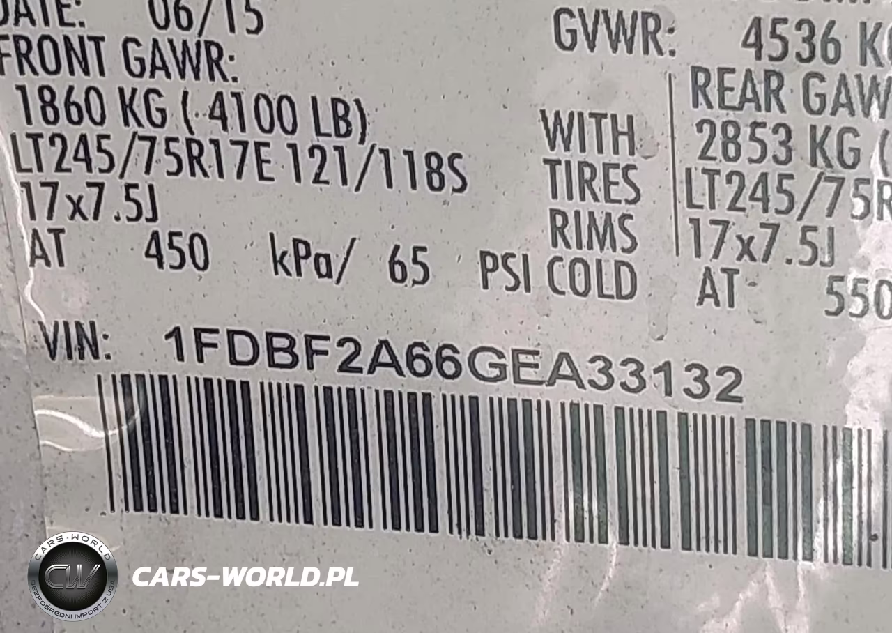 2016 Ford F-250 Xl VIN:1FDBF2A66GEA33132 - 9