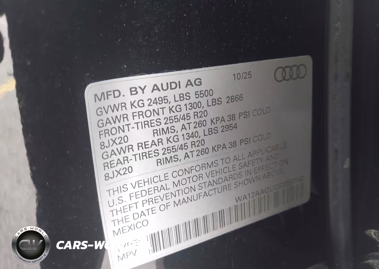 2025 Audi All-New Q5 Premium Plus Tfsi Quattro S Tronic VIN:WA12AAGU0S2097142 - 9