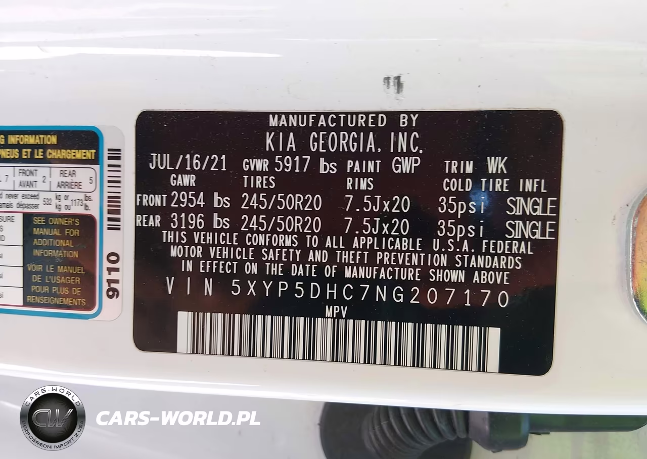 2022 Kia Telluride Sx VIN:5XYP5DHC7NG207170 - 9