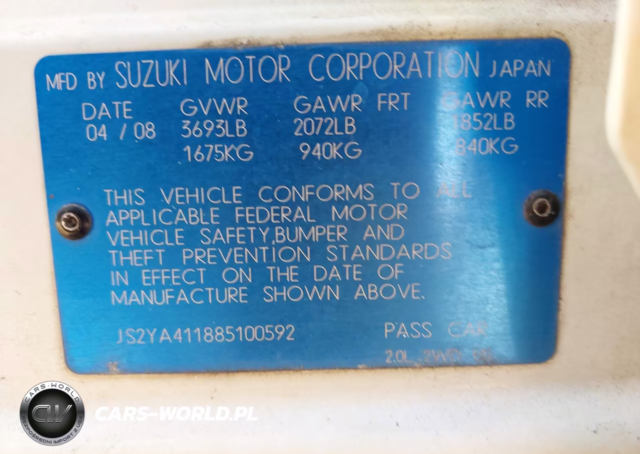 2008 Suzuki Sx4 Convenience Regional Edition-Regional Edition-Touring 2 Regional Edition VIN:JS2YA411885100592 - 9