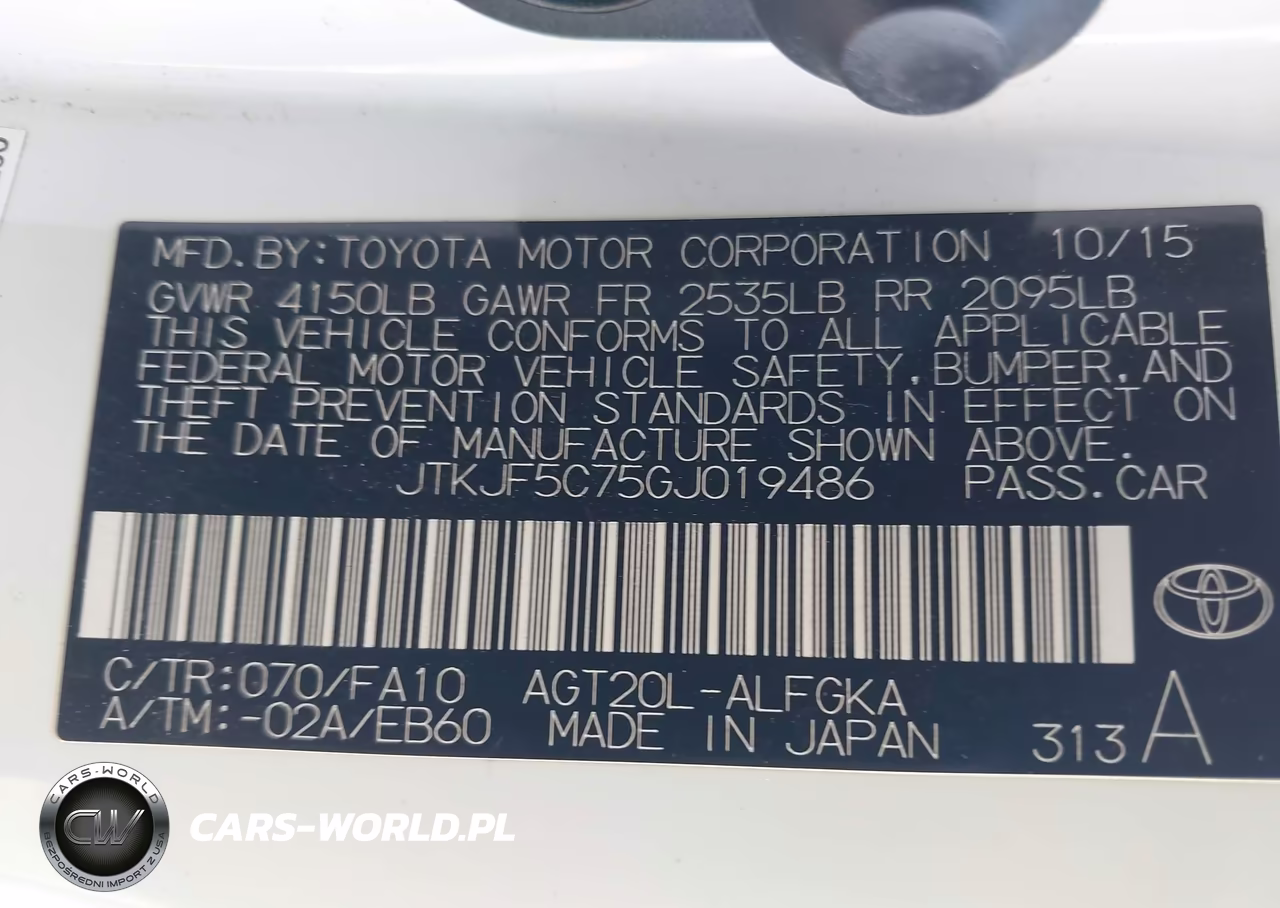 2016 Scion Tc VIN:JTKJF5C75GJ019486 - 9