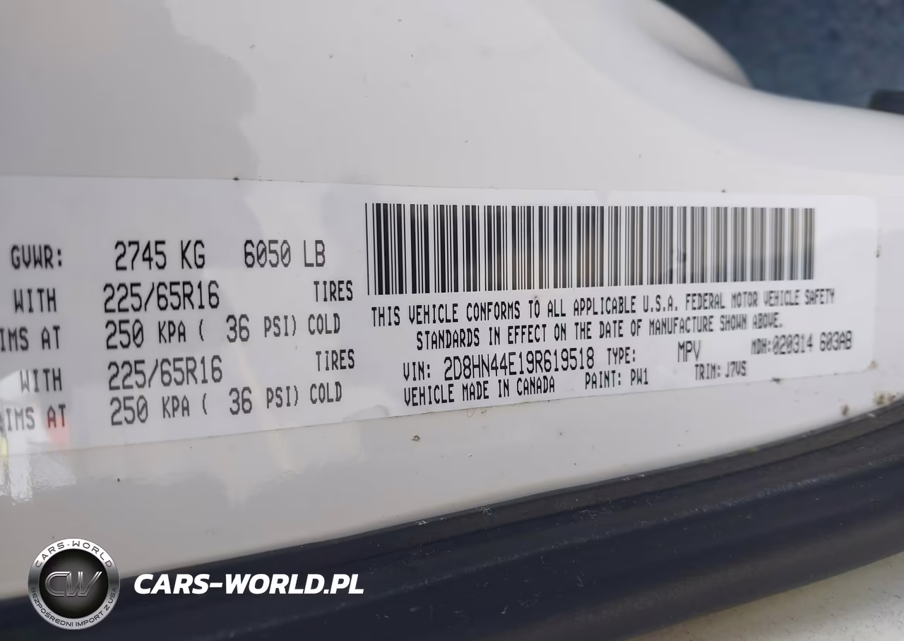 2009 Dodge Grand Caravan Se VIN:2D8HN44E19R619518 - 9
