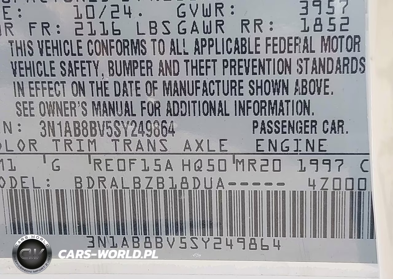 2025 Nissan Sentra S VIN:3N1AB8BV5SY249864 - 9