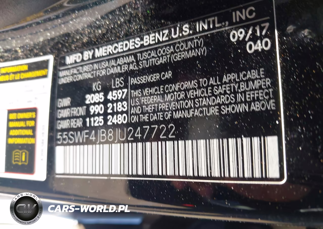 2018 Mercedes-Benz C 300 VIN:55SWF4JB8JU247722 - 9