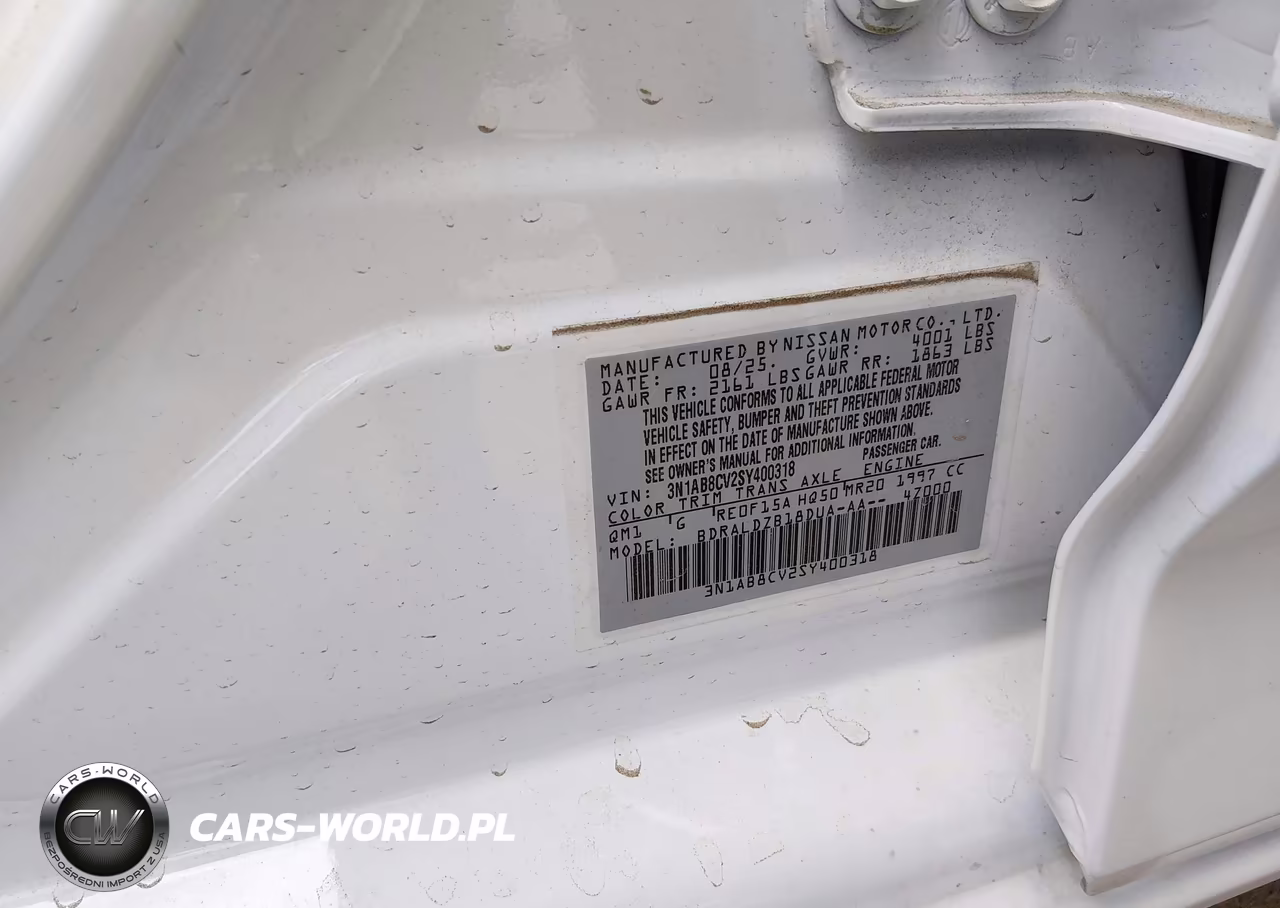 2025 Nissan Sentra Sv VIN:3N1AB8CV2SY400318 - 9